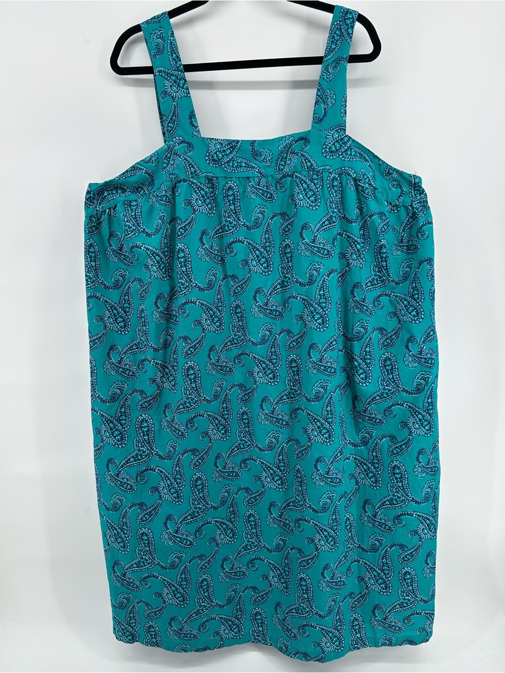 Dreams & Co. Plus Size Sleeveless Square Neck Lounger Women's Size 2X Pockets